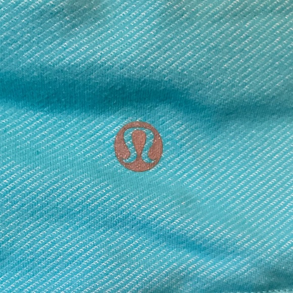 Lululemon Wunder Under Crop size 4 (waist 16”) Spry Blue leggings - Picture 6 of 7